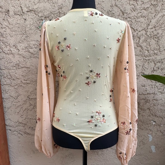 Intimately Free People Siren Song Bejeweled Mesh Bodysuit - Picture 7 of 14